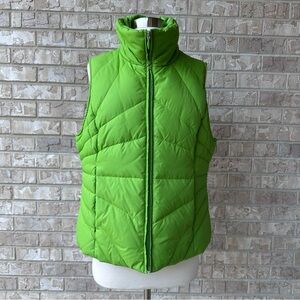 Kenneth Cole Reaction Women's Lime Green Quilted Down Feather Puffer Vest XL 🌸